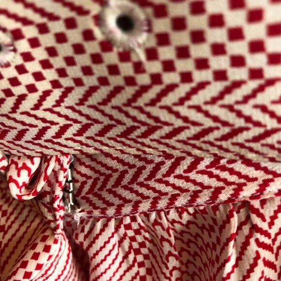 VINTAGE Alcott & Andrews 8 Red 1/2 Sleeve Dress with Belt READ MEASUREMENTS - Picture 3 of 12